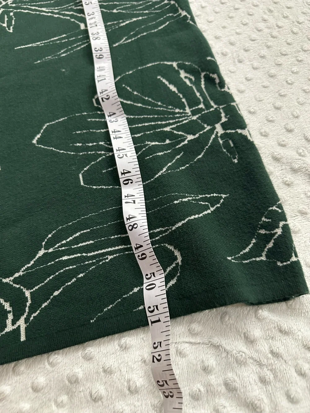 Apricot Dark Green Floral Sweater Dress (XL) - Picture 10 of 10